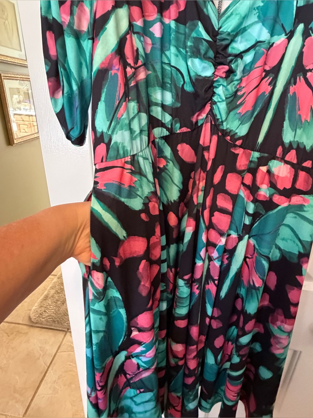 Torrid 2X Cinch Front Fit & Flare Short Sleeve Dress 👗 - Picture 7 of 12